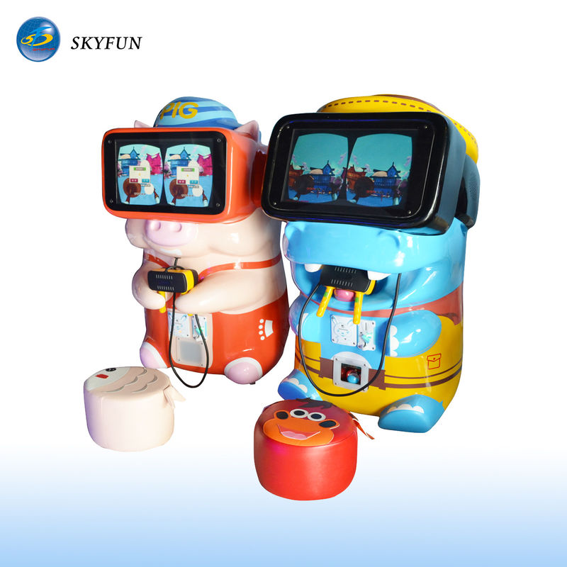 Skyfun Pig & Hippo Children VR Game Machine With Touch Screen Cute Appearance