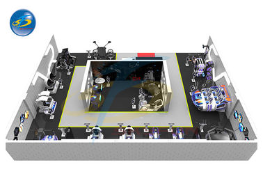 300 metri quadri di realtà virtuale di simulatore uno di moto fermano la soluzione per il parco di divertimenti
