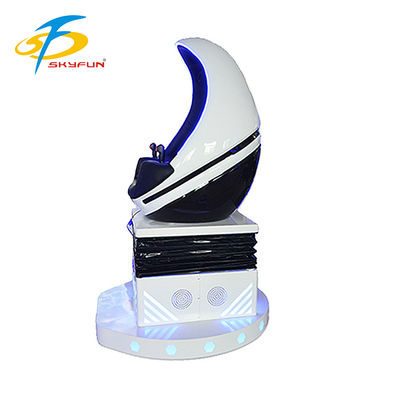 Premium 9D VR Egg Cinema Simulator – Single Seat Virtual Reality Theater Machine for Mall, Arcade & Gaming Center | 4D Motion, 100+ VR Movies & Games, Touchscreen, Deepoon VR