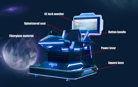 SKYFUN Premium 9D VR Flight Simulator offre un'esperienza di volo altamente coinvolgente e realistica.