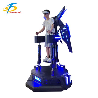 Simulatore di volo VR esperienza di volo VR immersiva in 9D con vibrazioni da alto a basso, controlli interattivi ed effetti LED