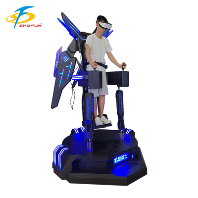 Simulatore di volo VR esperienza di volo VR immersiva in 9D con vibrazioni da alto a basso, controlli interattivi ed effetti LED