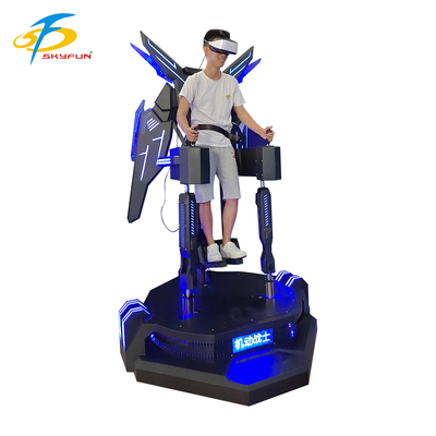 Simulatore di volo VR esperienza di volo VR immersiva in 9D con vibrazioni da alto a basso, controlli interattivi ed effetti LED