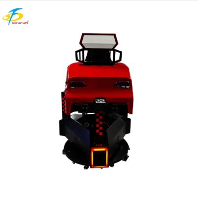 3-Screen Red Racing Car Arcade Machine   360° Rotation, Force Feedback, Audio 3D, High Refresh Rate, Immersive VR Driving Simulator per FEC e Arcade