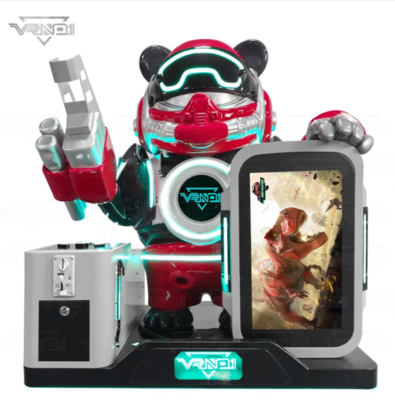 VR Panda Soldier ️ Macchina di ripresa VR interattiva all'avanguardia con 7 giochi, distributore di giocattoli, supporto a pagamenti multipli e design Panda personalizzabile per arcade