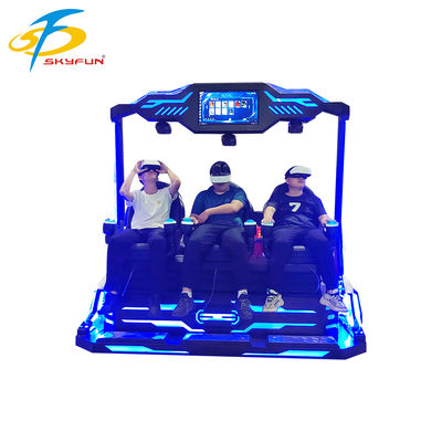Cinema VR 9D a 3 posti ️ Teatro VR immersivo multi-persona con 100+ film e 15 giochi interattivi, occhiali VR Deepoon