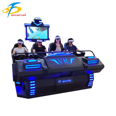 Cinema VR 9D a 4 posti ️ Teatro VR immersivo multi-persona con 100+ film e 15 giochi interattivi, occhiali VR Deepoon