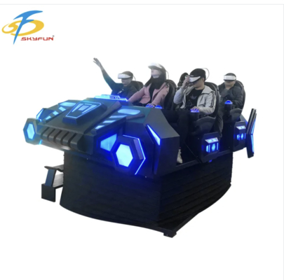 9D VR 6-Seat Cinema Chair ️ Simulatore VR multi-persona con 100+ film, 15 giochi interattivi, occhiali VR Deepoon