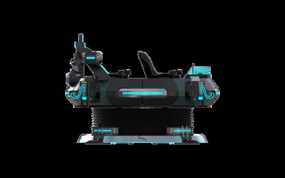 Simulatore cinematografico VR a 5 posti per FUN UFO personalizzato. Multiplayer 9D VR Motion Ride con occhiali DPVR, monitor da 32 pollici, affidabile Sempre Wire Loop e grande sistema di movimento.