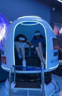 Simulatore Cinema VR a 2 posti Fun Space Capsule | Esclusiva capsula rotante a 360°, controllo a doppio schermo, oltre 20 giochi speciali, occhiali DPVR e multi-effetti – Produttore SKYFUN