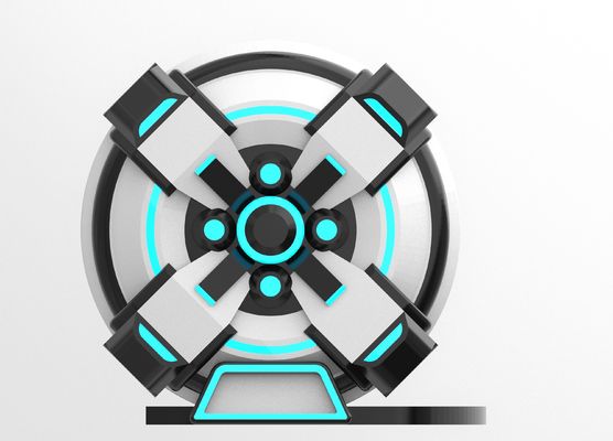 Fun Time Machine 2 Seat VR Cinema Simulator ∙ Crank Motion, Design in fibra di vetro, doppio posto per genitori-figli o coppie, 56 giochi, DPVR E3-S & 44 pollici touch monitor        SKYFUN Manufacturer