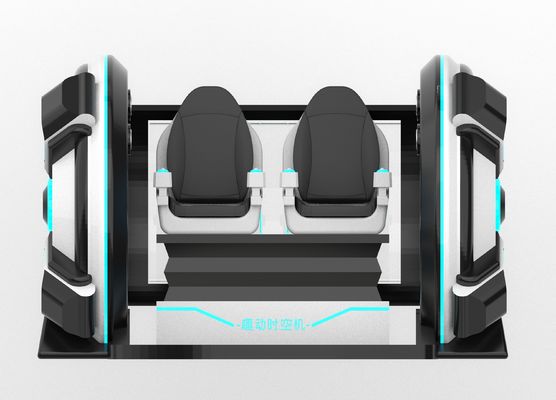 Fun Time Machine 2 Seat VR Cinema Simulator ∙ Crank Motion, Design in fibra di vetro, doppio posto per genitori-figli o coppie, 56 giochi, DPVR E3-S & 44 pollici touch monitor        SKYFUN Manufacturer