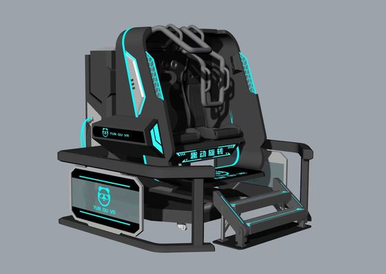 Simulatore di realtà virtuale a due posti di divertimento Rotating Star Simulator VR Simulator. Rotation infinita a 360°, design compatto, 20 giochi con effetti speciali, occhiali DPVR E3S e monitor da 32 pollici