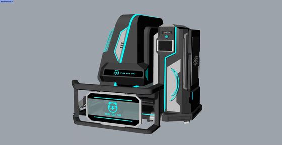 Simulatore di realtà virtuale a due posti di divertimento Rotating Star Simulator VR Simulator. Rotation infinita a 360°, design compatto, 20 giochi con effetti speciali, occhiali DPVR E3S e monitor da 32 pollici