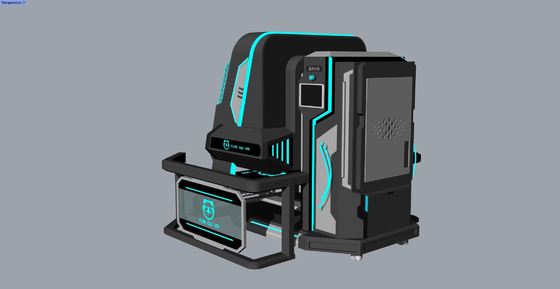 Simulatore di realtà virtuale a due posti di divertimento Rotating Star Simulator VR Simulator. Rotation infinita a 360°, design compatto, 20 giochi con effetti speciali, occhiali DPVR E3S e monitor da 32 pollici