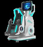 Simulatore VR 360° con Stella Rotante Divertente 1 Posto | Rotazione Infinita, Design Compatto, 20 Giochi con Effetti Speciali, Occhiali DPVR E3S e Monitor da 32 Pollici – Produttore SKYFUN