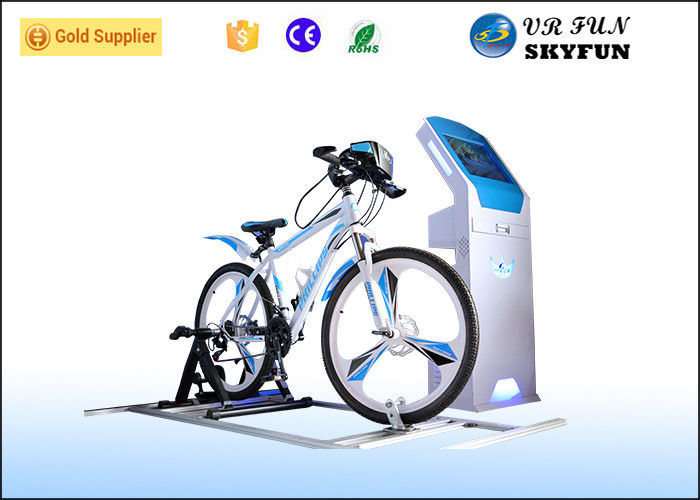 Professional VR Exercise Bike , Virtual Reality Cycling For Theme Park
