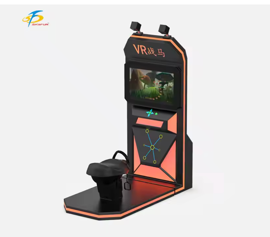 Simulatore di Equitazione VR – Sedile con Movimento Oscillante Realistico, Visore VR Wireless HTC Vive, Monitor da 32 pollici