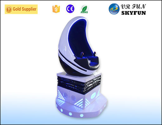 Cinema di forma 9D VR dell'uovo di posto unico con i vetri della cuffia avricolare di 3D VR per l'attrezzatura di Luna Park