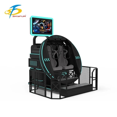 SKYFUN 360° Giostra Simulatore di Movimento VR a Rotazione Completa | Sedia di Realtà Virtuale Immersiva con Piattaforma Dinamica, Contenuti di Gioco AR/VR, Visore 4K, Rilevamento del Movimento, Feedback Aptico e Supporto Multiplayer