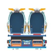 VR Combat & Fun Fly Flight – Cinema VR a 2 posti con sedili a movimento dinamico, oltre 50 film VR, effetti speciali realistici e fibra di vetro resistente per un intrattenimento coinvolgente