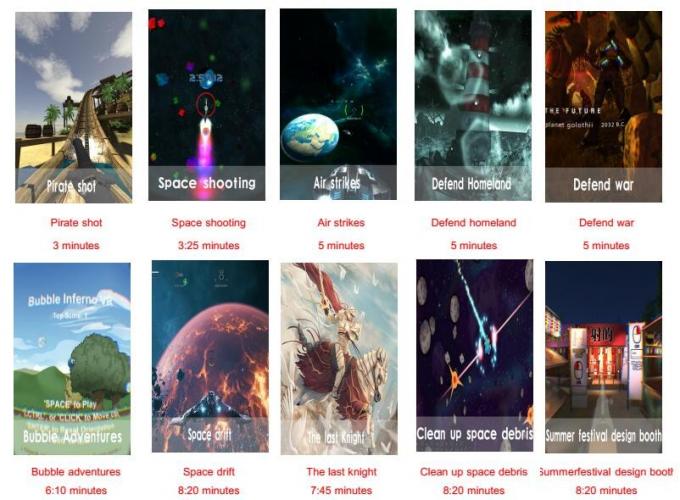 Il multiplo mette il simulatore a sedere di Google di realtà virtuale del cinema di 9D VR per il centro commerciale